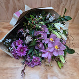 Florist Choice: Purple, white, mauve and pink tones