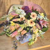 Florist Choice: Apricot, pink and Mauve shades