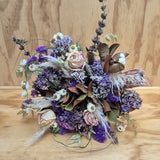Iris-dried flower bouquet