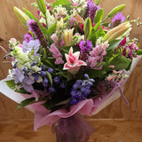 Florist Choice: Purple, white and pink shades