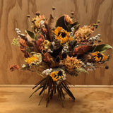 Goldie- dried flower bouquet