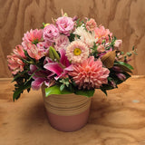 Arrangement in a Bamboo pot