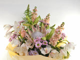 Florist Choice: Apricot, pink and Mauve shades