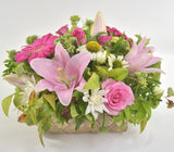 Florist choice: Flax Box Arrangement