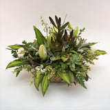 Florist choice: White and Green Flax Box