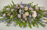 Lilac, Mauve, Purple and Blue Toned Casket Spray