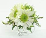 White daisy wrist corsage