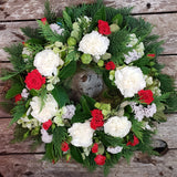 Red Toned ANZAC Memorial Wreath