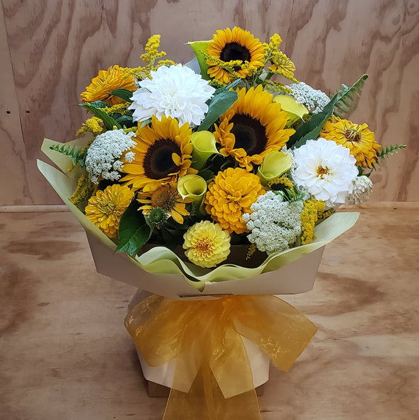 Florist Choice: Yellow Bouquet or Waterbox