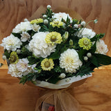Florist Choice: White and Green Bouquet or Waterbox