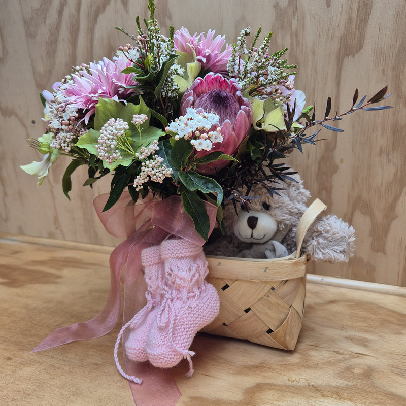 Small Baby Girl gift basket