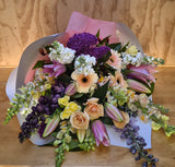 Florist Choice: Apricot, pink and Mauve shades Summer