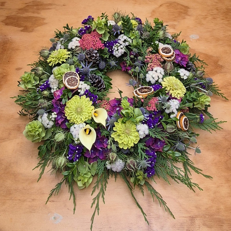 Fresh floral Christmas Wreath