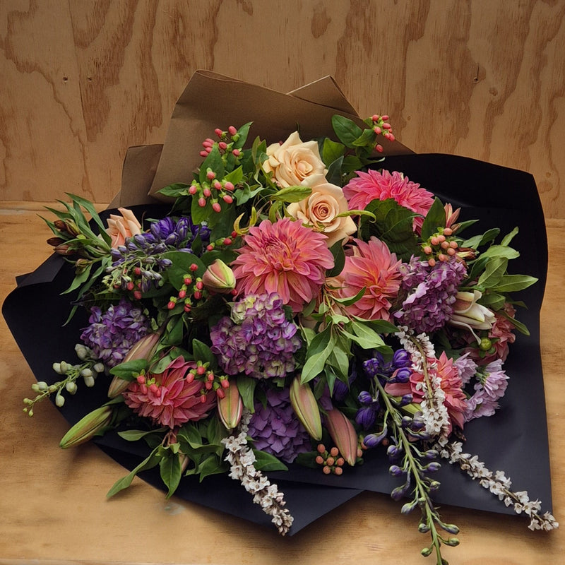 Florist Choice: Apricot, pink and Mauve shades Summer