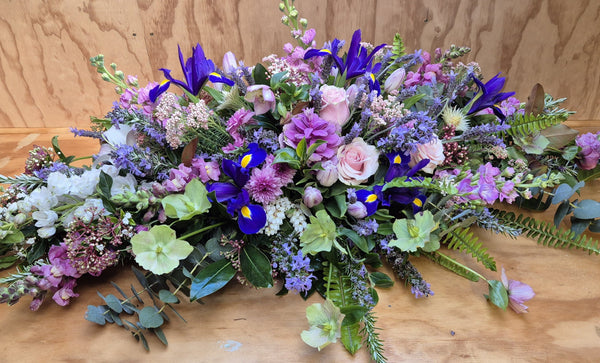Florist choice seasonal casket spray