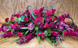 Red Toned Casket Spray