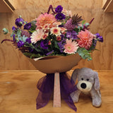 Florist Choice: Romantic candle and puppy package