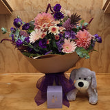 Florist Choice: Romantic candle and puppy package