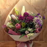 Florist Choice: Purple, white, mauve and pink tones