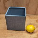 Grey ceramic cube