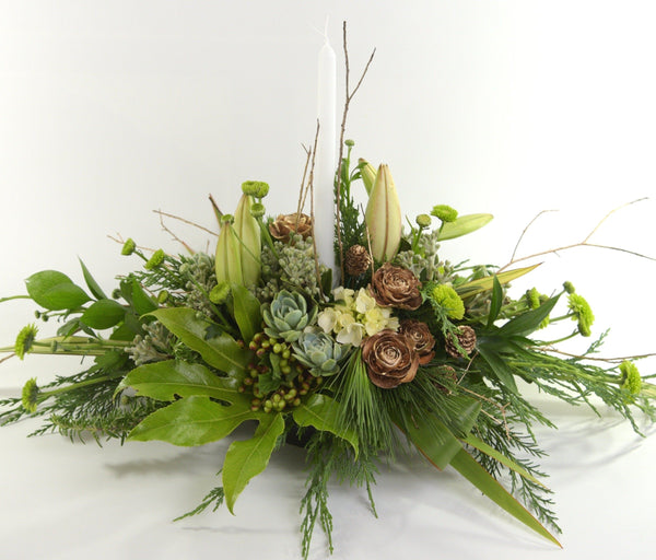 Florist Choice: Contemporary Christmas Centerpiece