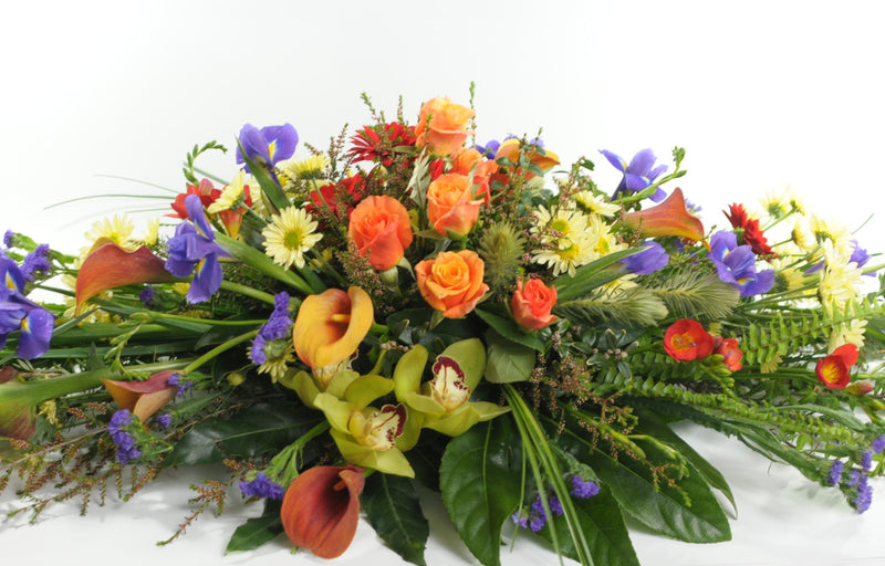 Colourful Casket Spray