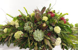 Native New Zealand Foliage Casket Spray