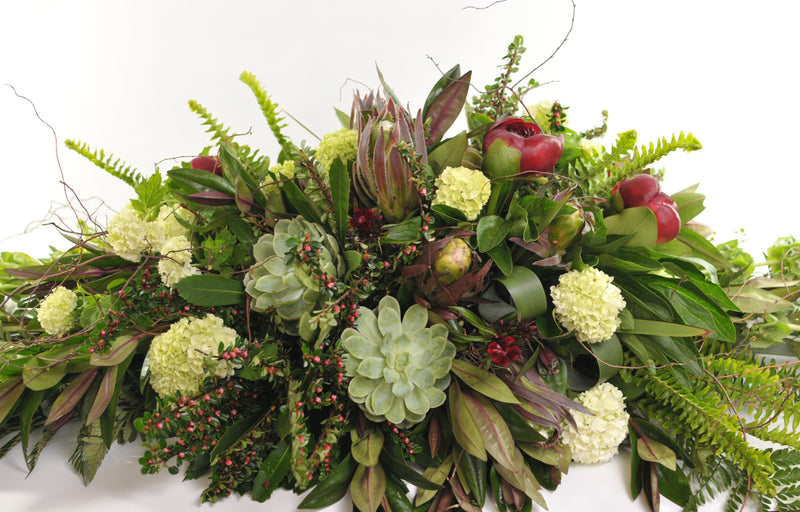 Native New Zealand Foliage Casket Spray