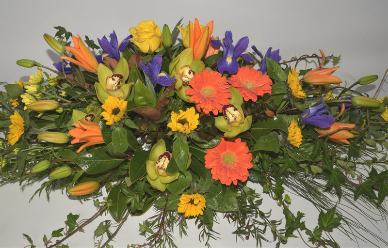 Colourful Casket Spray