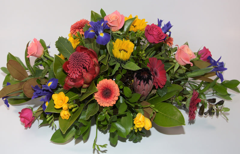 Colourful Casket Spray