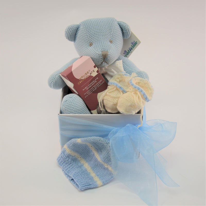 Baby Boy Knitted Gift Box