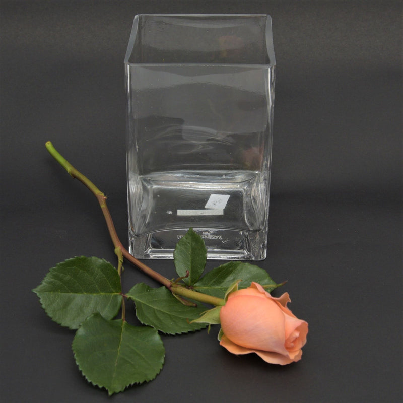 Glass Cube Vase 15cm