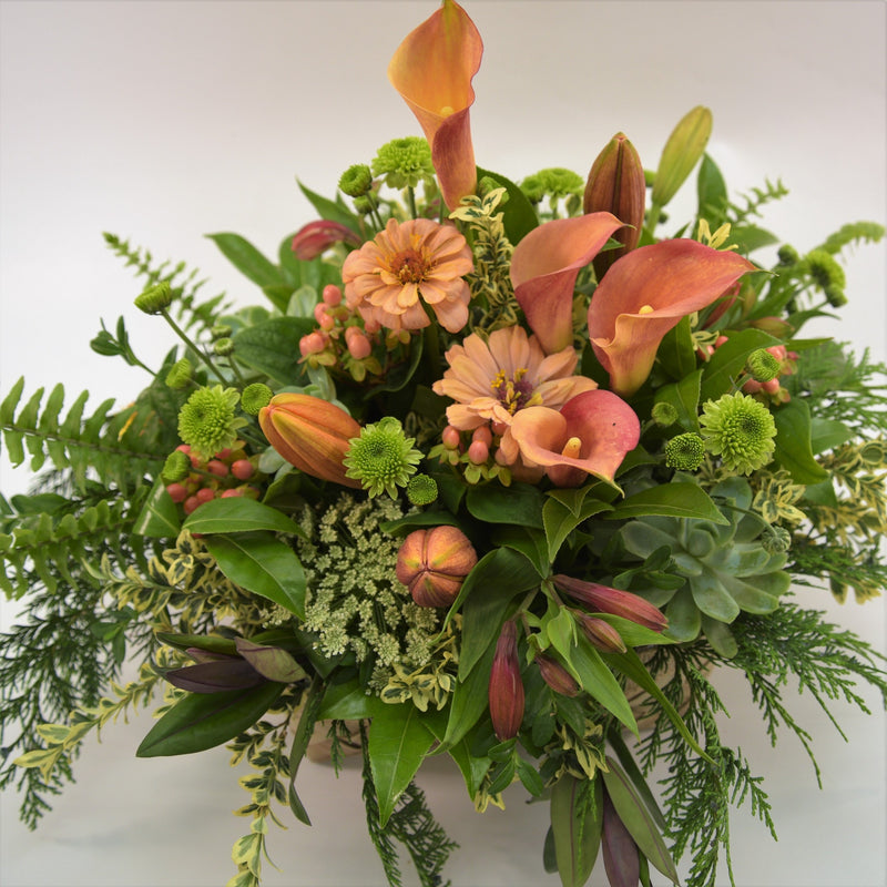 Florist choice: Flax Box Arrangement