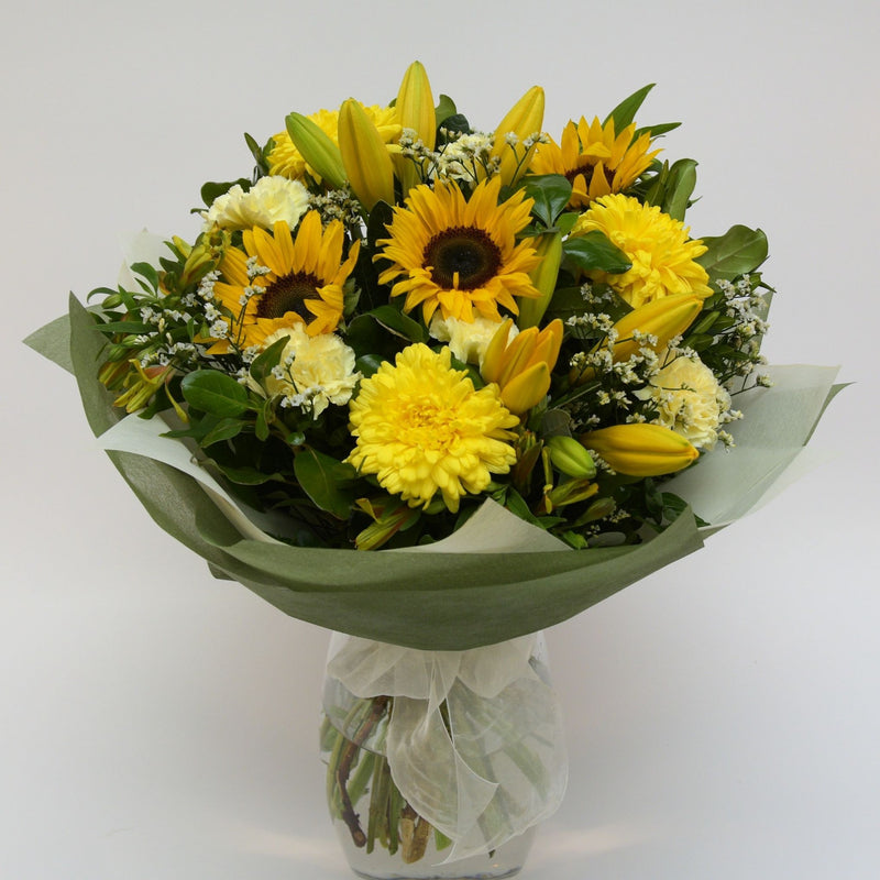 Florist Choice: Yellow Bouquet or Waterbox