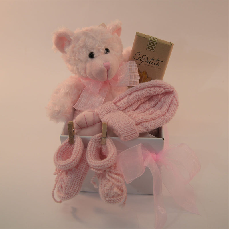 Georgie Bear Baby Girl gift Box