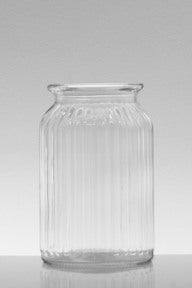 High Neck Ribbed Cylinder 18.5cm tall