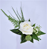 Florist Choice: White Buttonhole