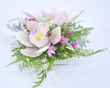 pale pink orchid wrist corsage