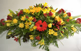 Autumn toned Casket Spray