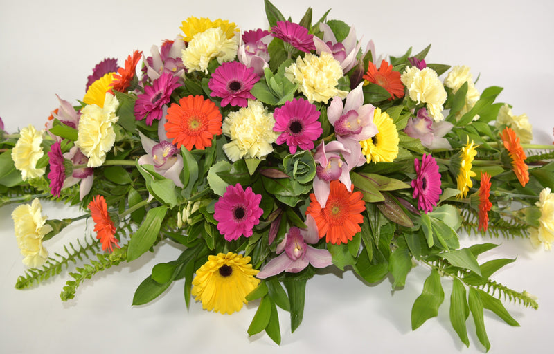 Colourful Casket Spray
